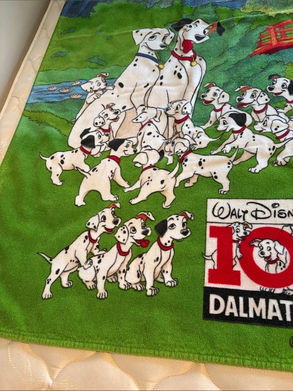Vintage Disney 101 Dalmatians Beach Blanket